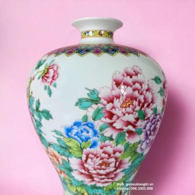 Mai Bình Tích Hoa Khai Phú Quý - Gốm Sứ Cao Cấp